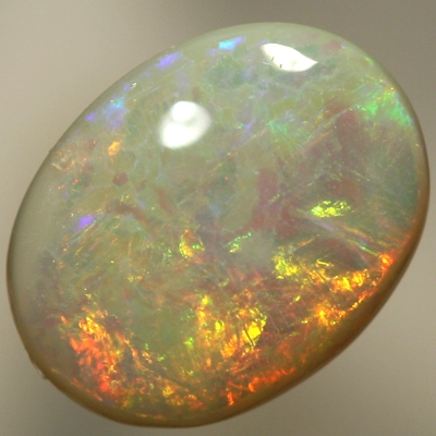 SOLID SEMI BLACK OPAL very bright neon fire